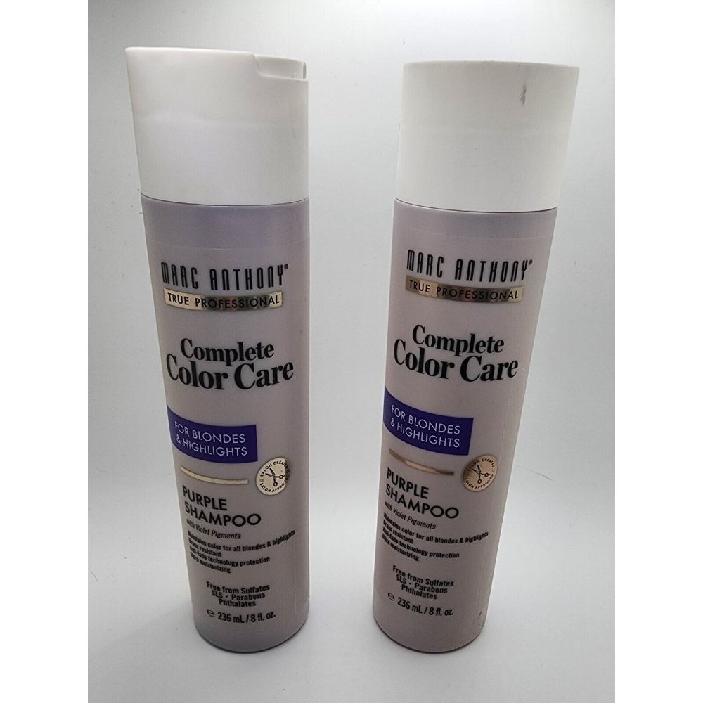 2 Marc Anthony Complete Color Care Purple Shampoo FOR BLONDES & HIGHLIGHTS, 8oz